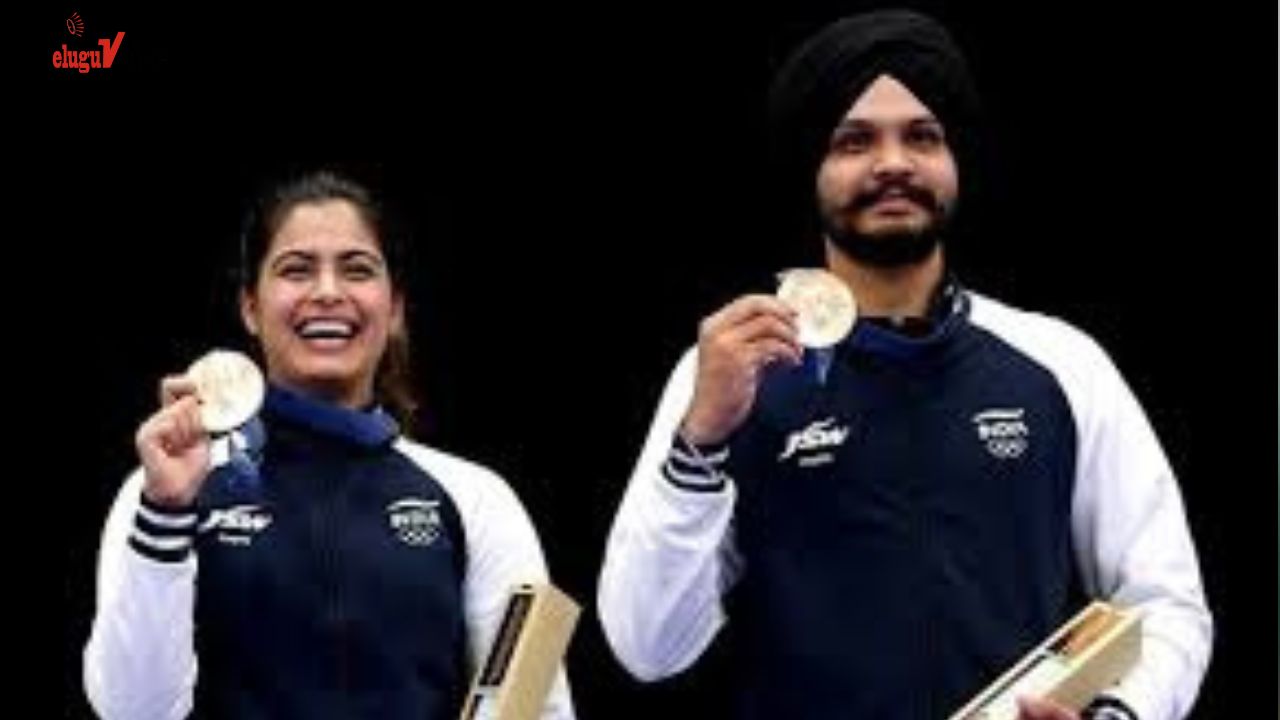 Paris Olympics: Manu Bhaker and Sarabjot Singh Secure Second Bronze in 10m Air Pistol Mixed Team teluguvoice