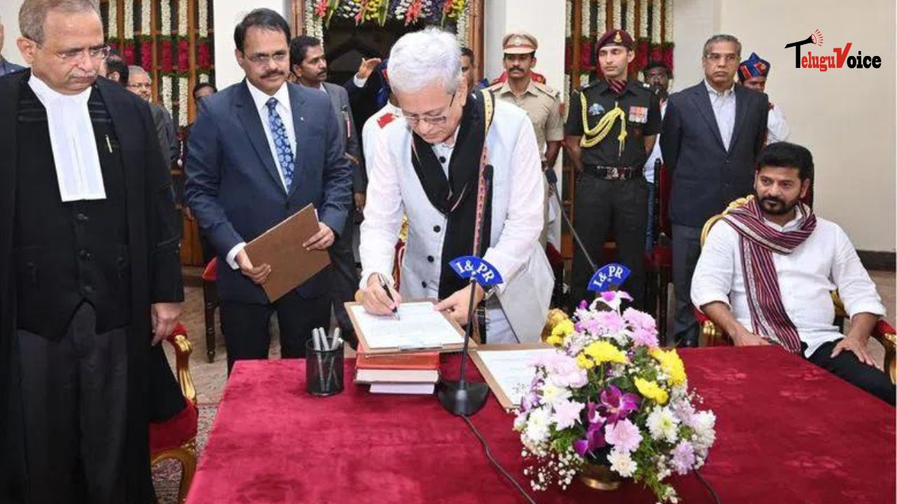 Jishnu Dev Varma Sworn in as Governor of Telangana teluguvoice