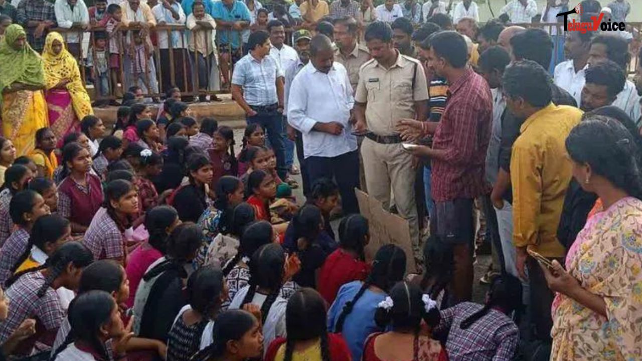 Students Protest Over Poor Quality Food in CM Revanth Reddy’s Constituency teluguvoice