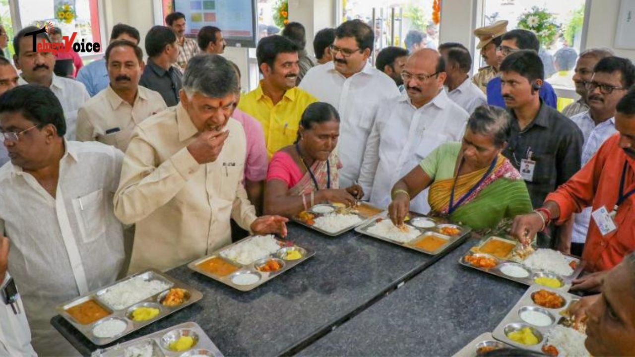 CM Naidu Vows to Restore 'Brand AP' and Relaunches Anna Canteens Across Andhra Pradesh teluguvoice