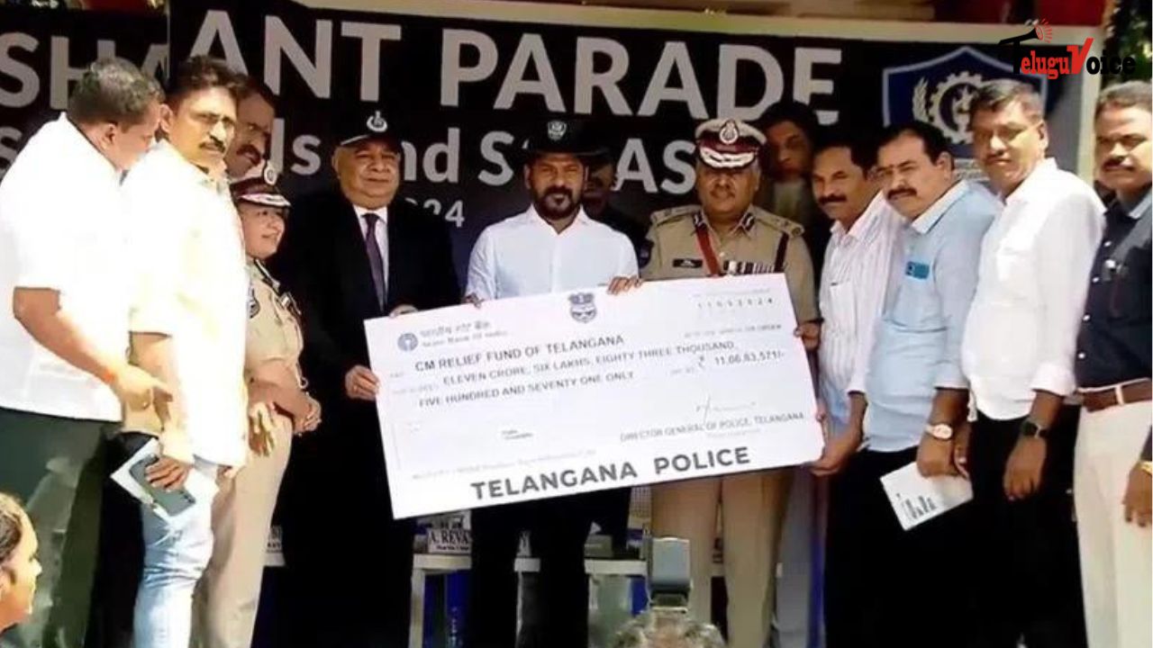 Telangana Police Department Donates Over Rs 11 Crore to Flood Relief teluguvoice