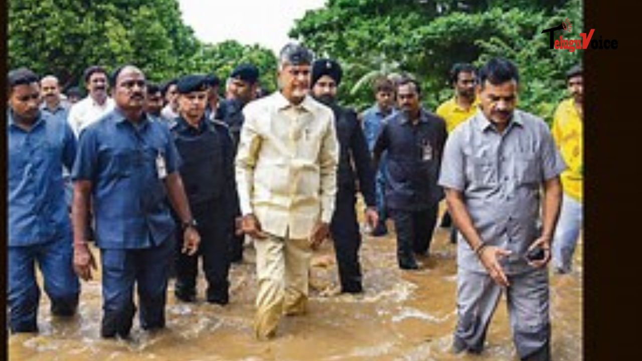 Naidu’s Crisis Management Experience Proves Vital During Vijayawada Floods teluguvoice