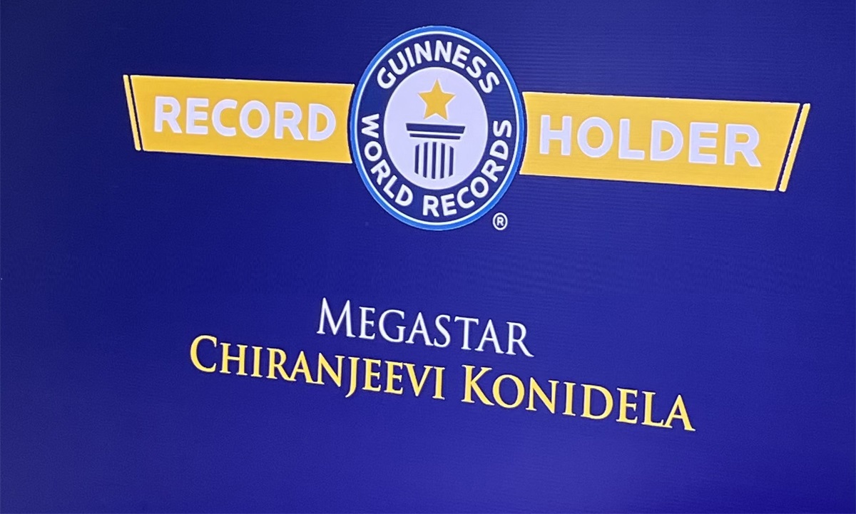 Chiranjeevi, the megastar, holds a record for  teluguvoice