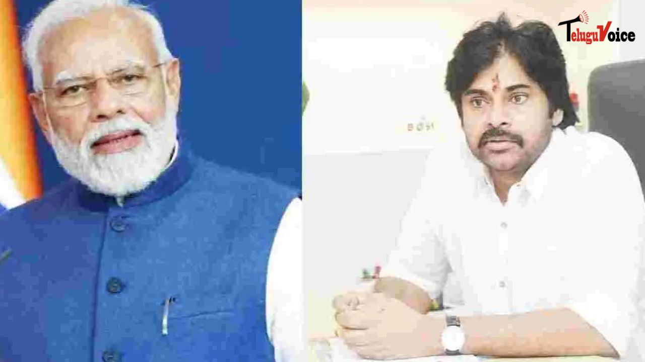 Modi receives a warm greeting from Pawan Kalyan  teluguvoice