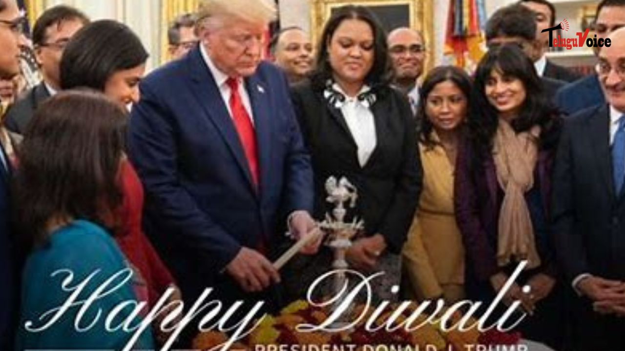 Trump Extends Diwali Wishes, Promises to Defend Hindu Americans and Strengthen Ties with India teluguvoice