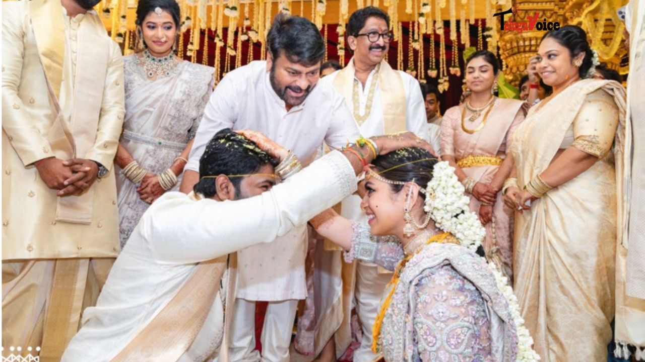 Megastar Chiranjeevi Attends Grand Wedding in the Allu Family teluguvoice