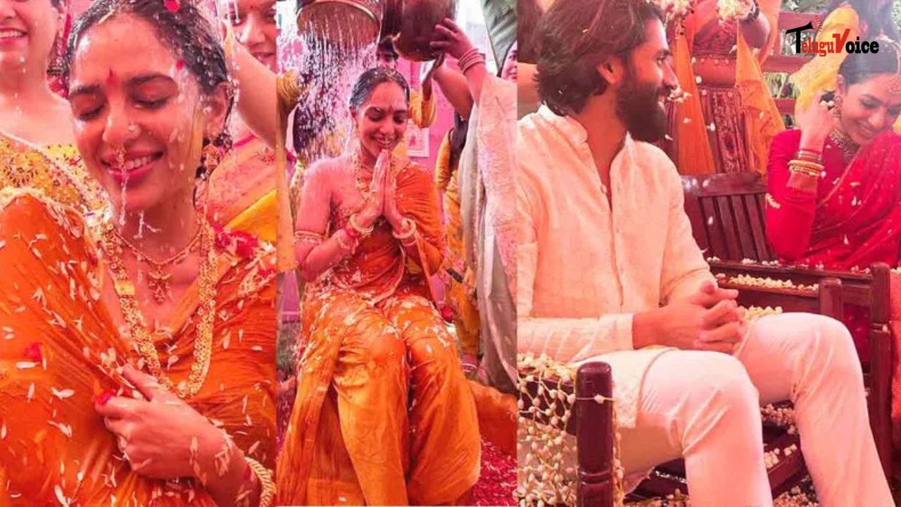 Naga Chaitanya and Sobhita Dhulipala’s Haldi Ceremony Photos Go Viral teluguvoice