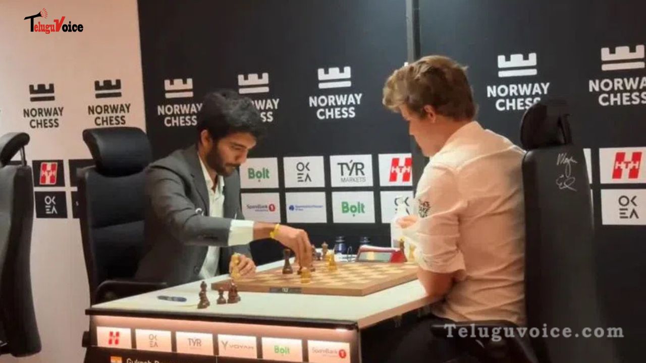 Norway Chess 2025: Gukesh Shocks Carlsen in Dramatic Victory teluguvoice