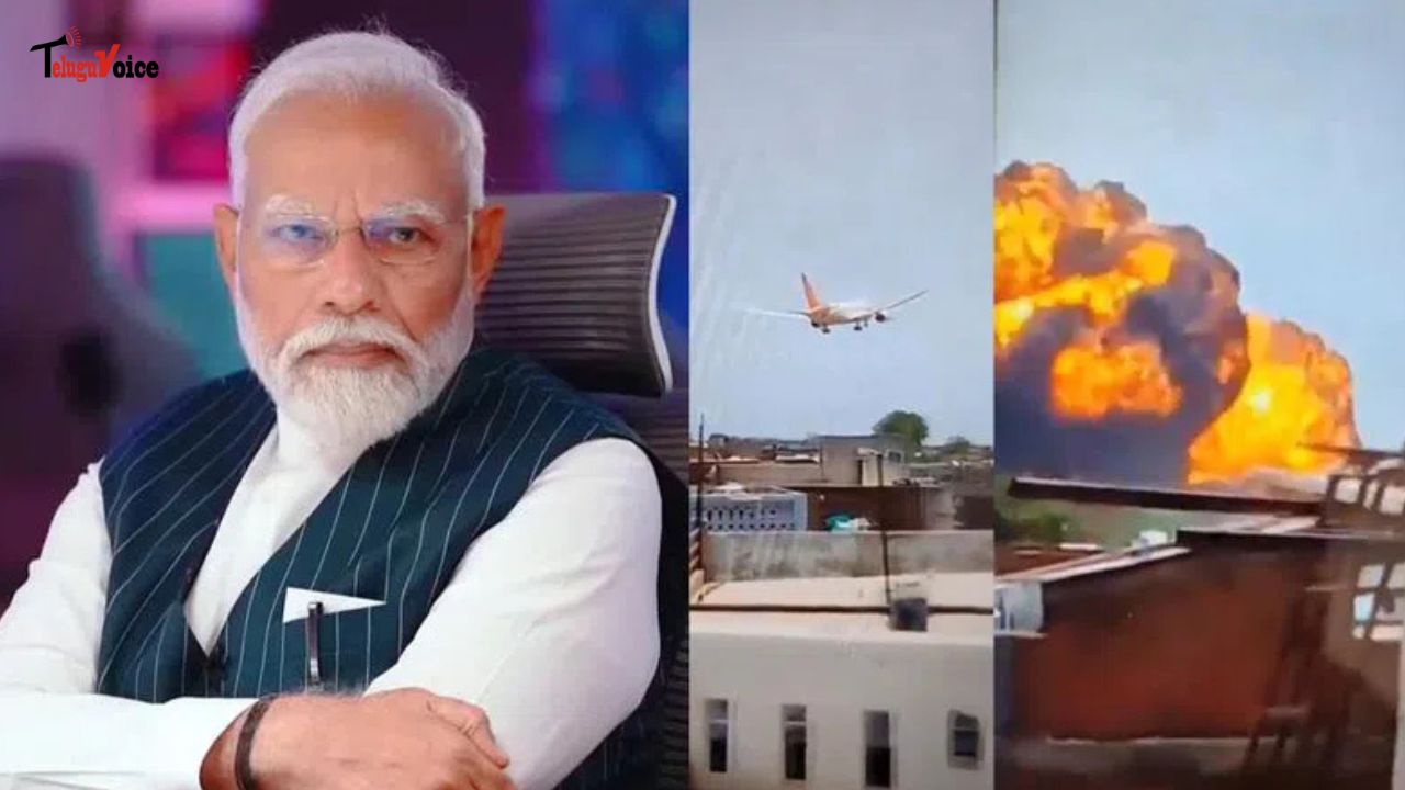 PM Modi Oversees Response to Ahmedabad Air India Crash teluguvoice