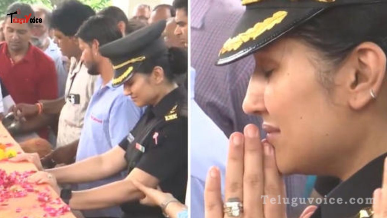 Tearful Goodbye: Lt Colonel Deepika Bids Farewell to Husband Killed in Kedarnath Crash
