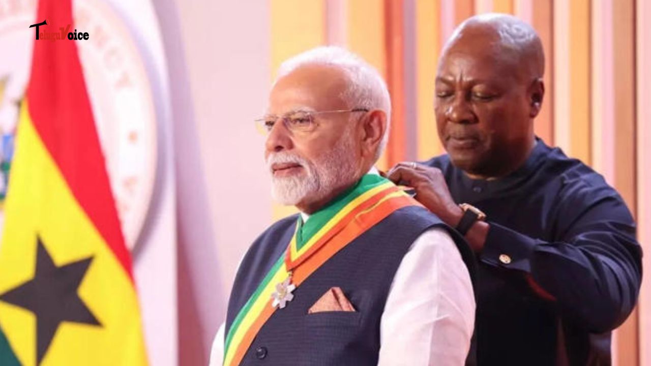 PM Modi Receives Ghana’s Top Honour, Boosting India-Africa Ties teluguvoice