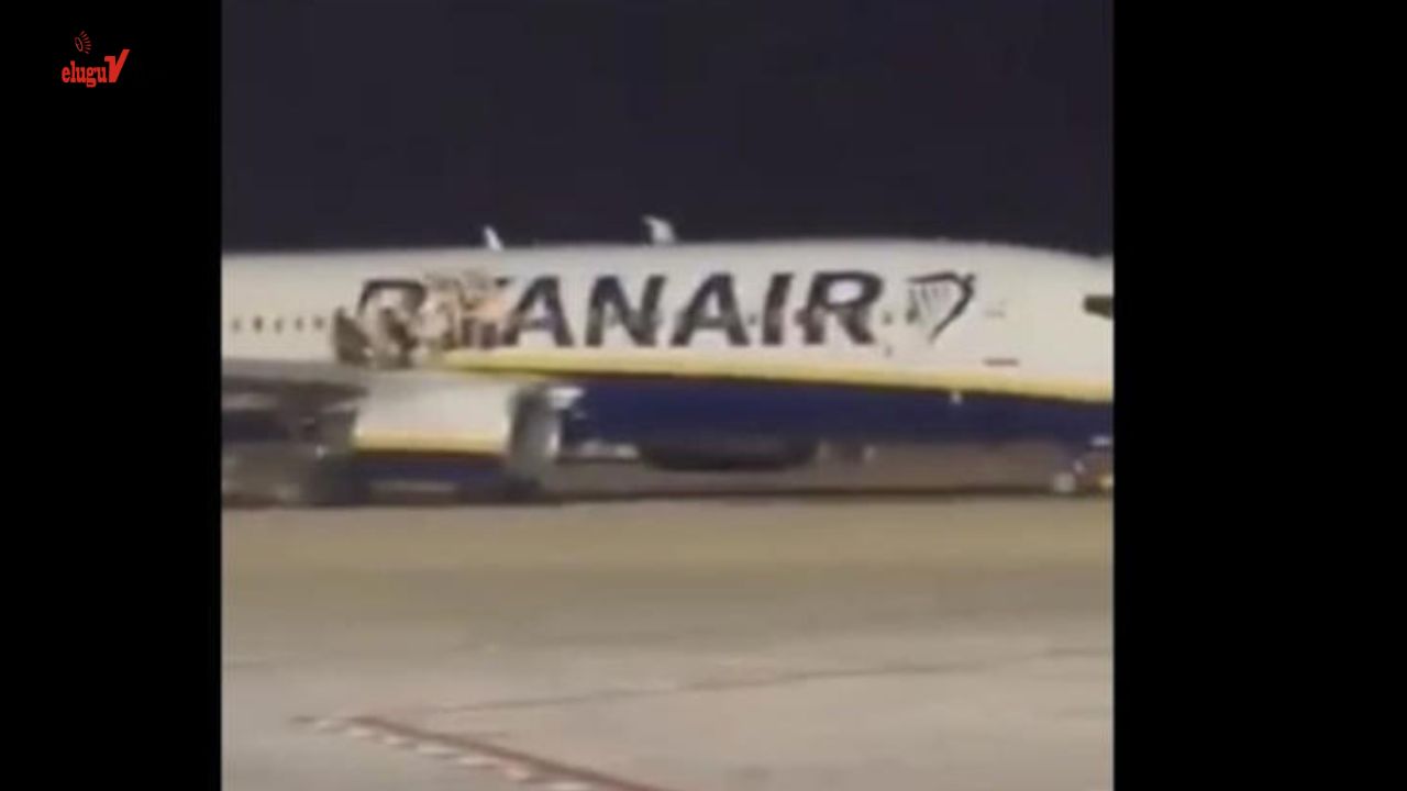 Panic at Palma Airport: Passengers Jump from Ryanair Plane Wing After Fire Alert teluguvoice