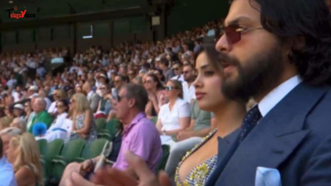 Janhvi Kapoor and Shikhar Pahariya Turn Heads at Wimbledon 2025 teluguvoice