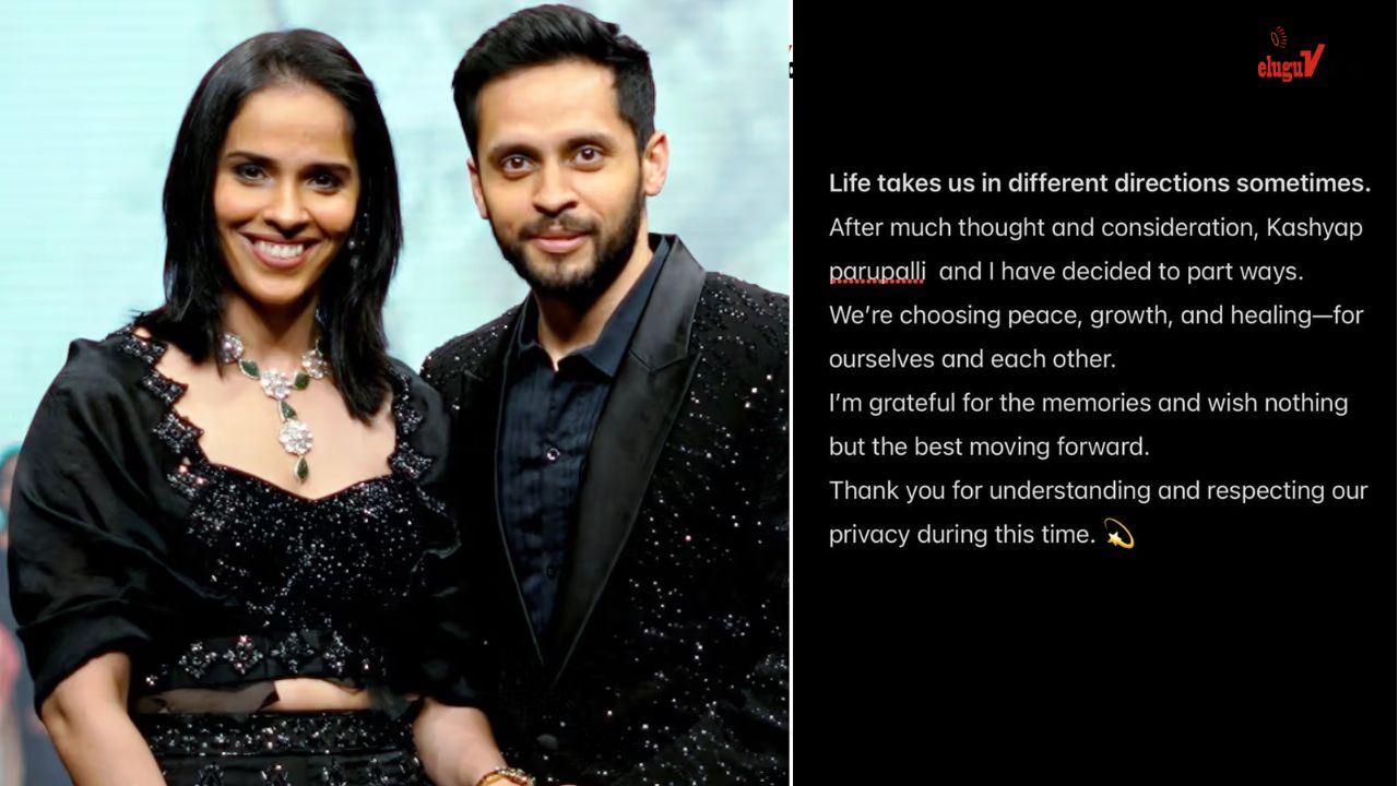 Saina Nehwal and Parupalli Kashyap Announce Separation After Seven Years teluguvoice