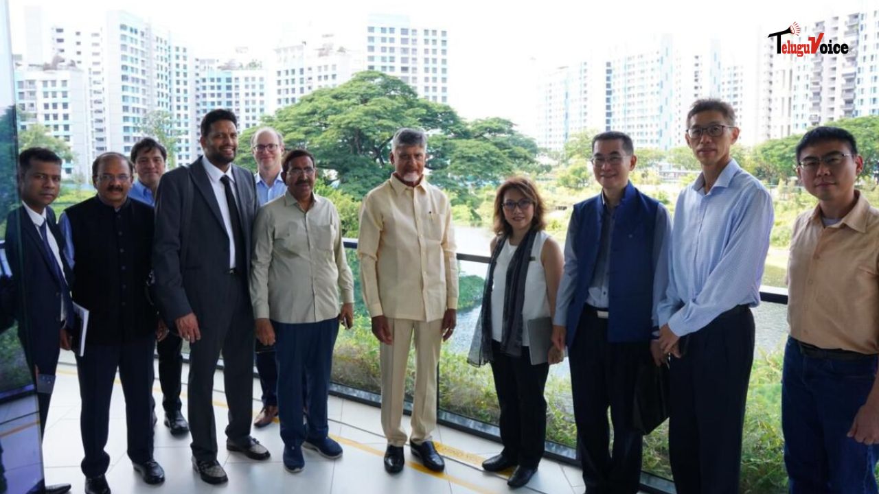 CM Chandrababu Naidu Visits Singapore’s Elite Sports School teluguvoice