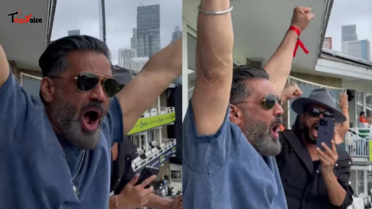 Suniel Shetty Cheers As KL Rahul Helps India Level Test Series at The Oval