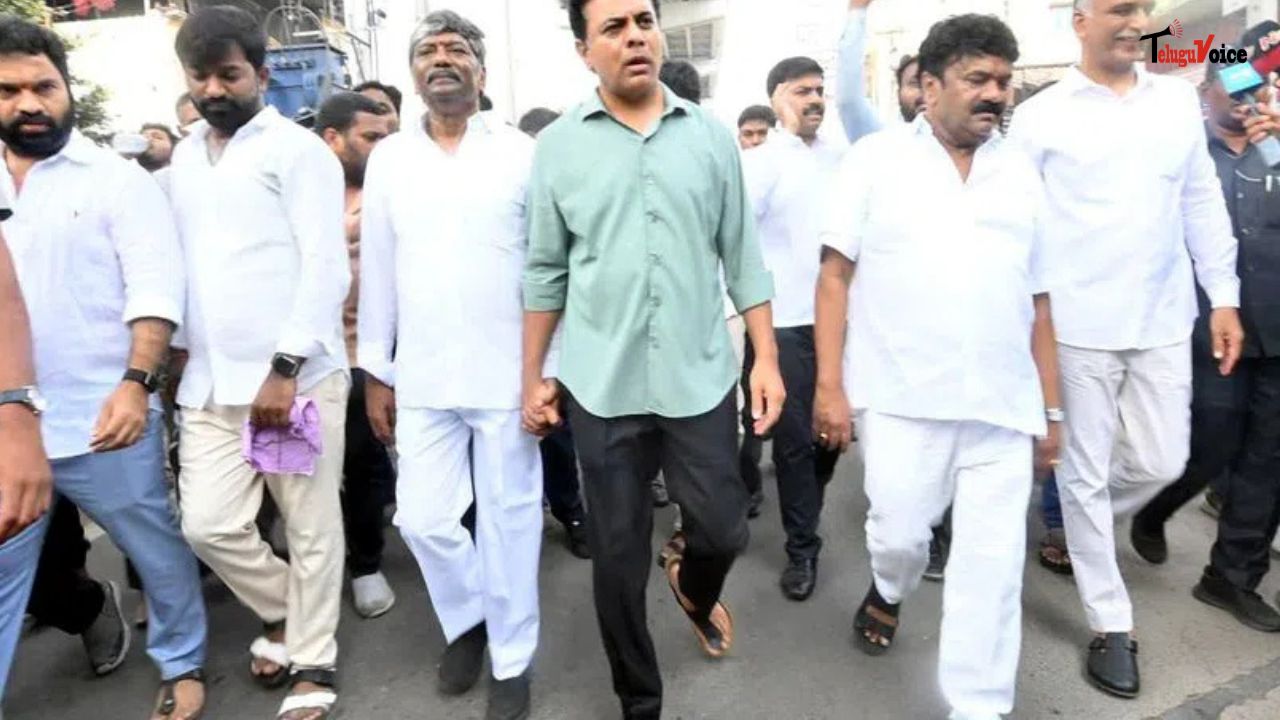 KTR Accuses Congress of Pushing TSRTC Towards Privatisation, Demands Fare Hike Withdrawal teluguvoice