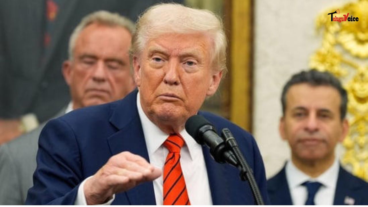 Trump Repeats Claim of Mediating India-Pakistan Conflict, Credits Tariffs for ‘Stopping Wars’ teluguvoice