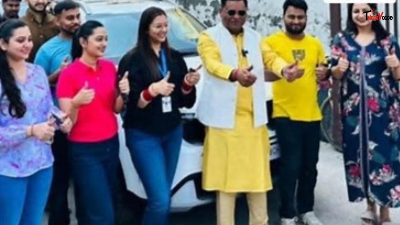 Chandigarh Businessman Gifts 51 Luxury Cars to Employees in Grand Diwali Surprise teluguvoice