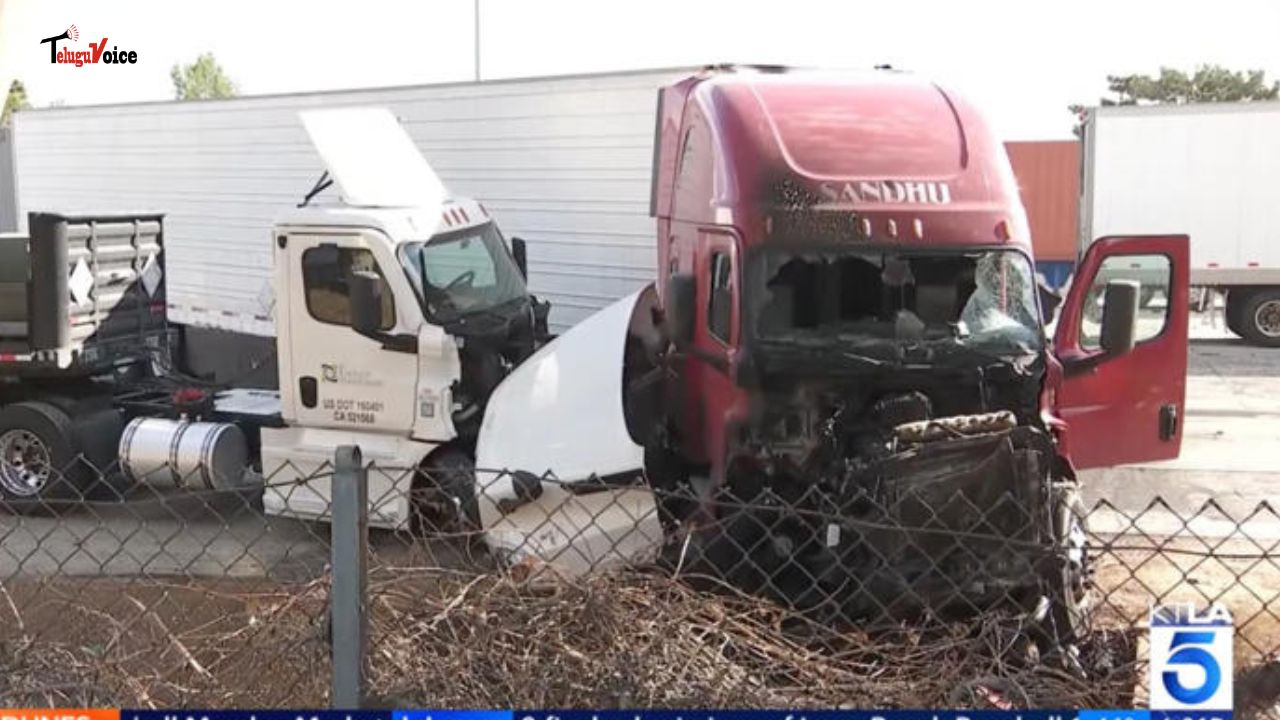 Indian Truck Driver Arrested in Deadly California Crash That Killed Three, Sparks Immigration and Safety Debate teluguvoice