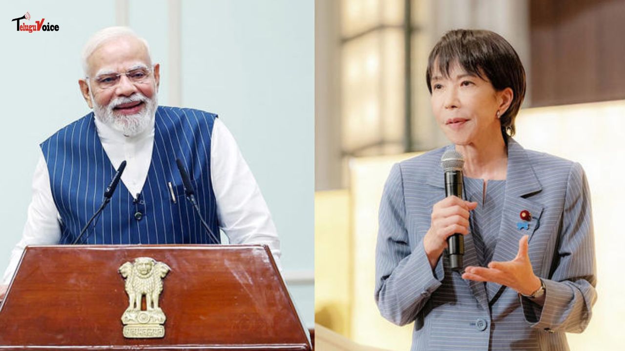 PM Modi, Japan’s New PM Sanae Takaichi Pledge to Deepen Strategic Partnership PM Modi, Japan’s New PM Sanae Takaichi Pledge to Deepen Strategic Partnership teluguvoice