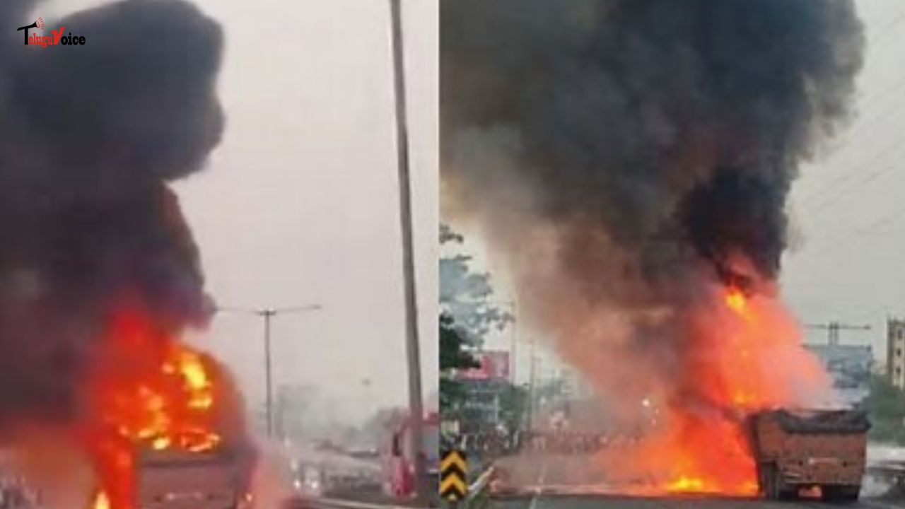 Eight Dead, Over 20 Injured in Fiery Collision Near Pune’s Navale Bridge Eight Dead, Over 20 Injured in Fiery Collision Near Pune’s Navale Bridge teluguvoice