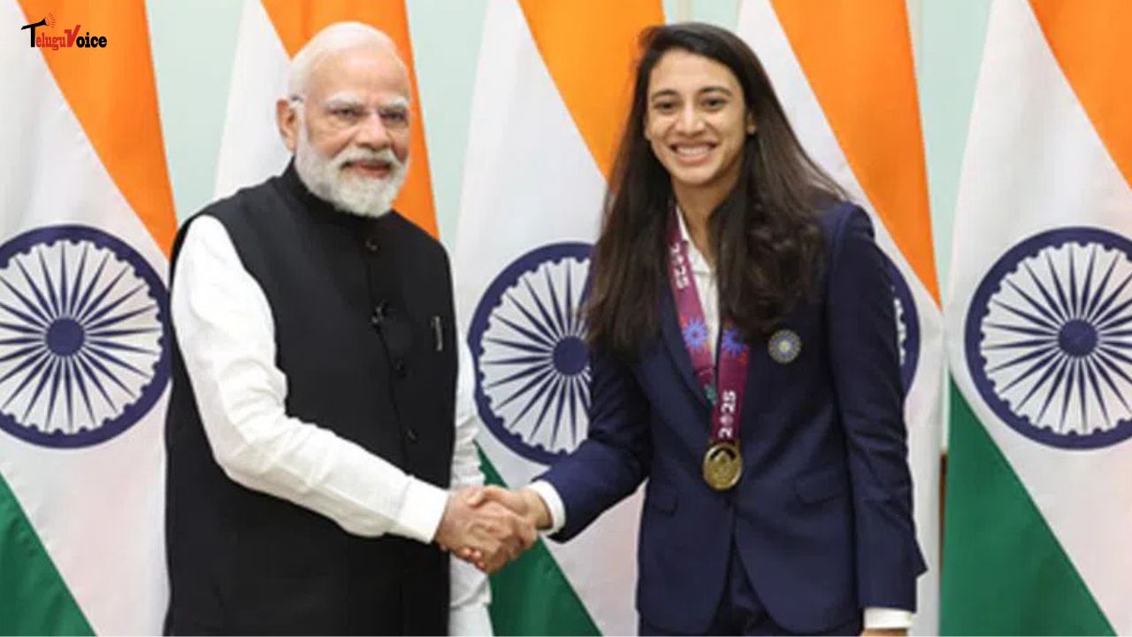 PM Modi Congratulates Smriti Mandhana & Palaash Muchhal Ahead of Wedding teluguvoice