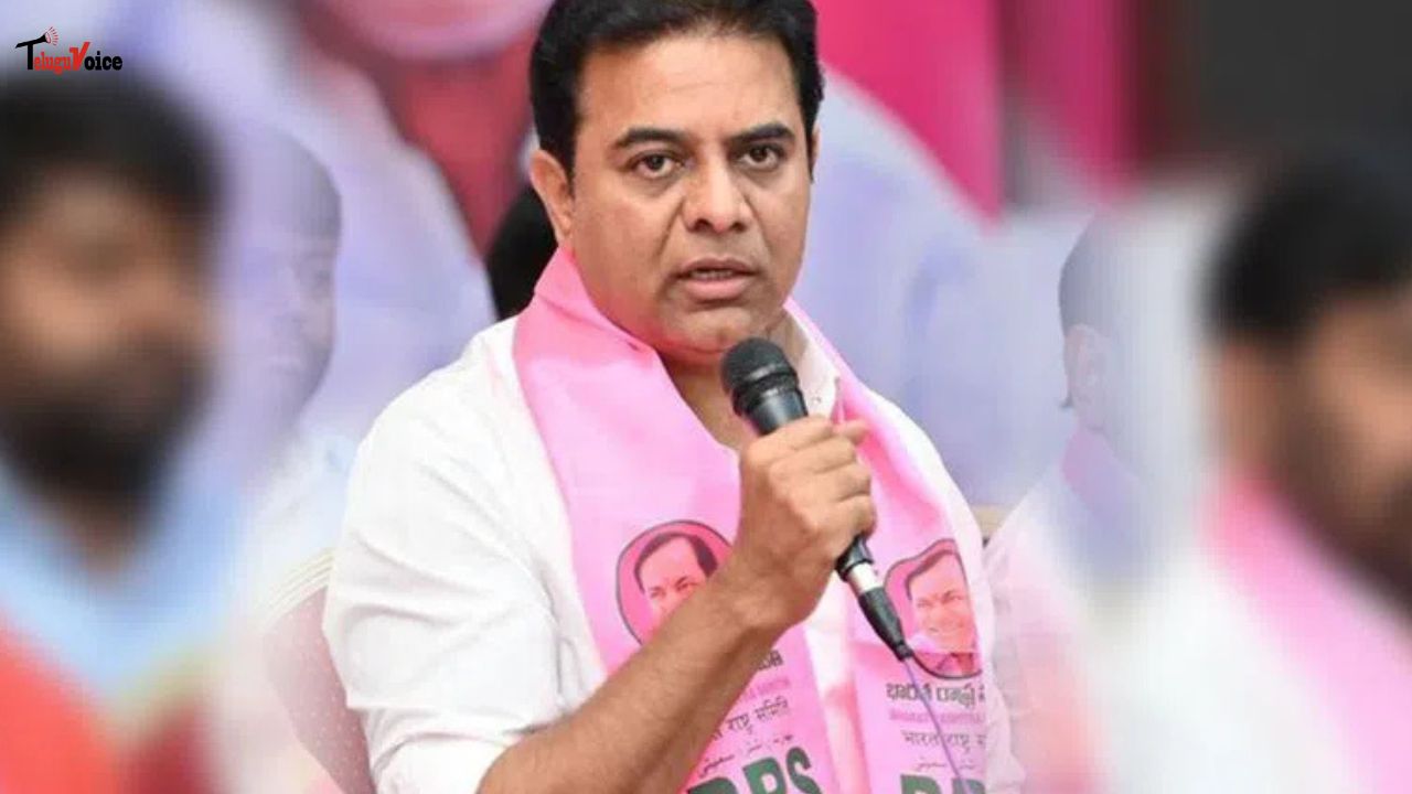 KTR Uses Infosys Land Sale Row to Question Congress Government’s Land Policy in Telangana teluguvoice