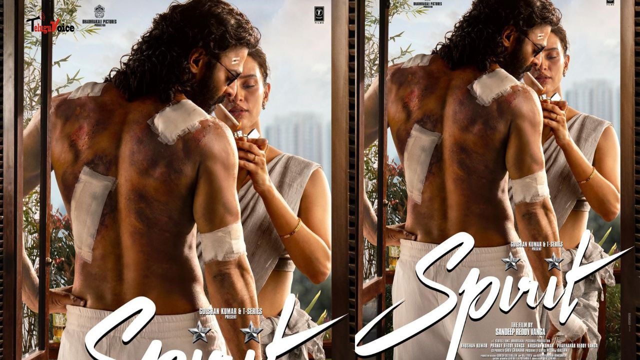 Prabhas Unleashes a Brutal New Persona in First Look from Spirit teluguvoice
